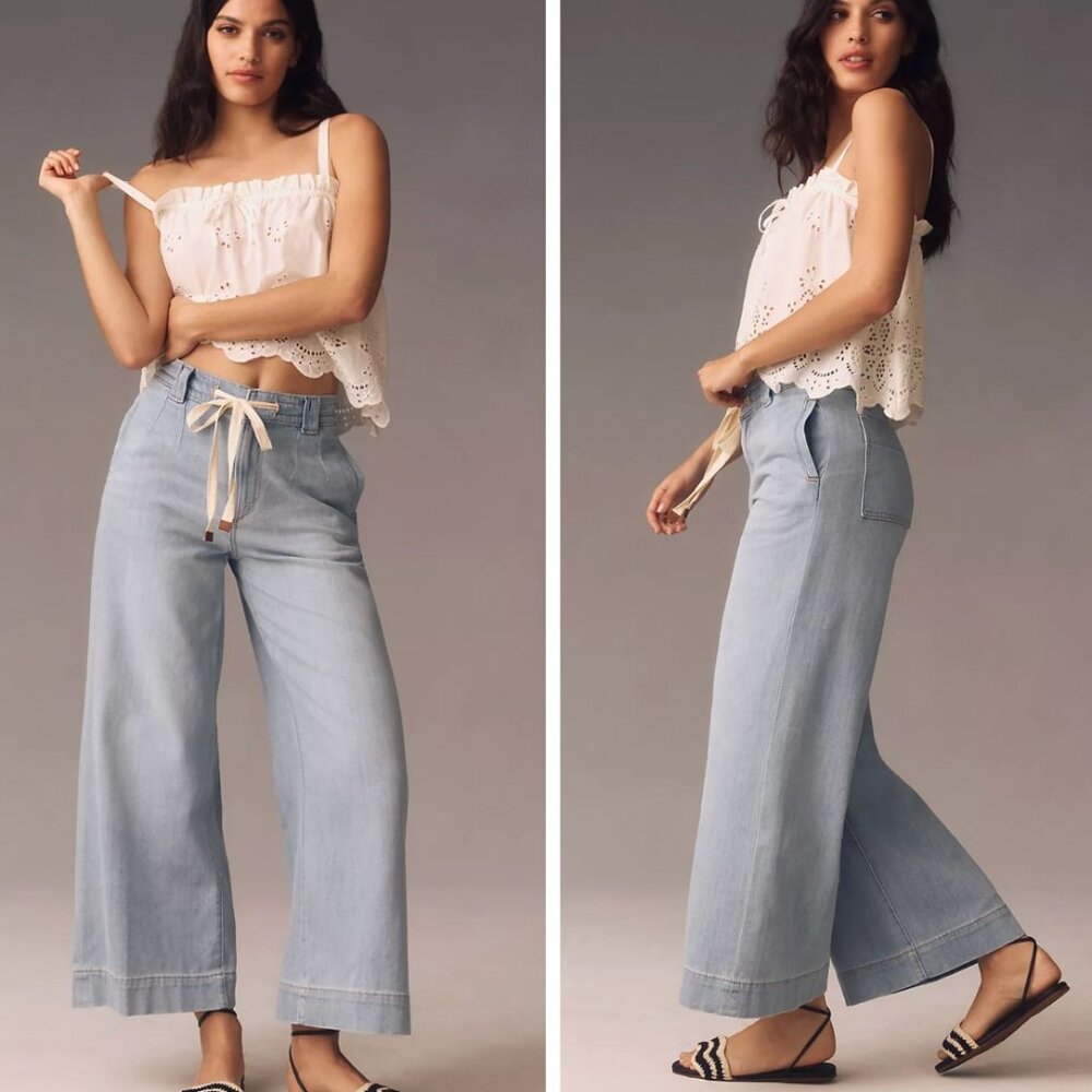 Joe's Jeans Light Blue Wide Leg Flare Jeans